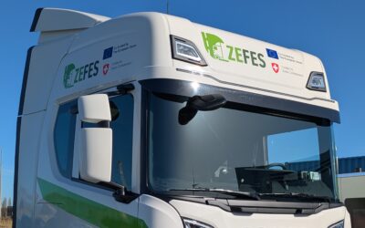 AEVETO partner ZEFES demonstrated battery-electric trucks and innovative equipment in Zeebrugge